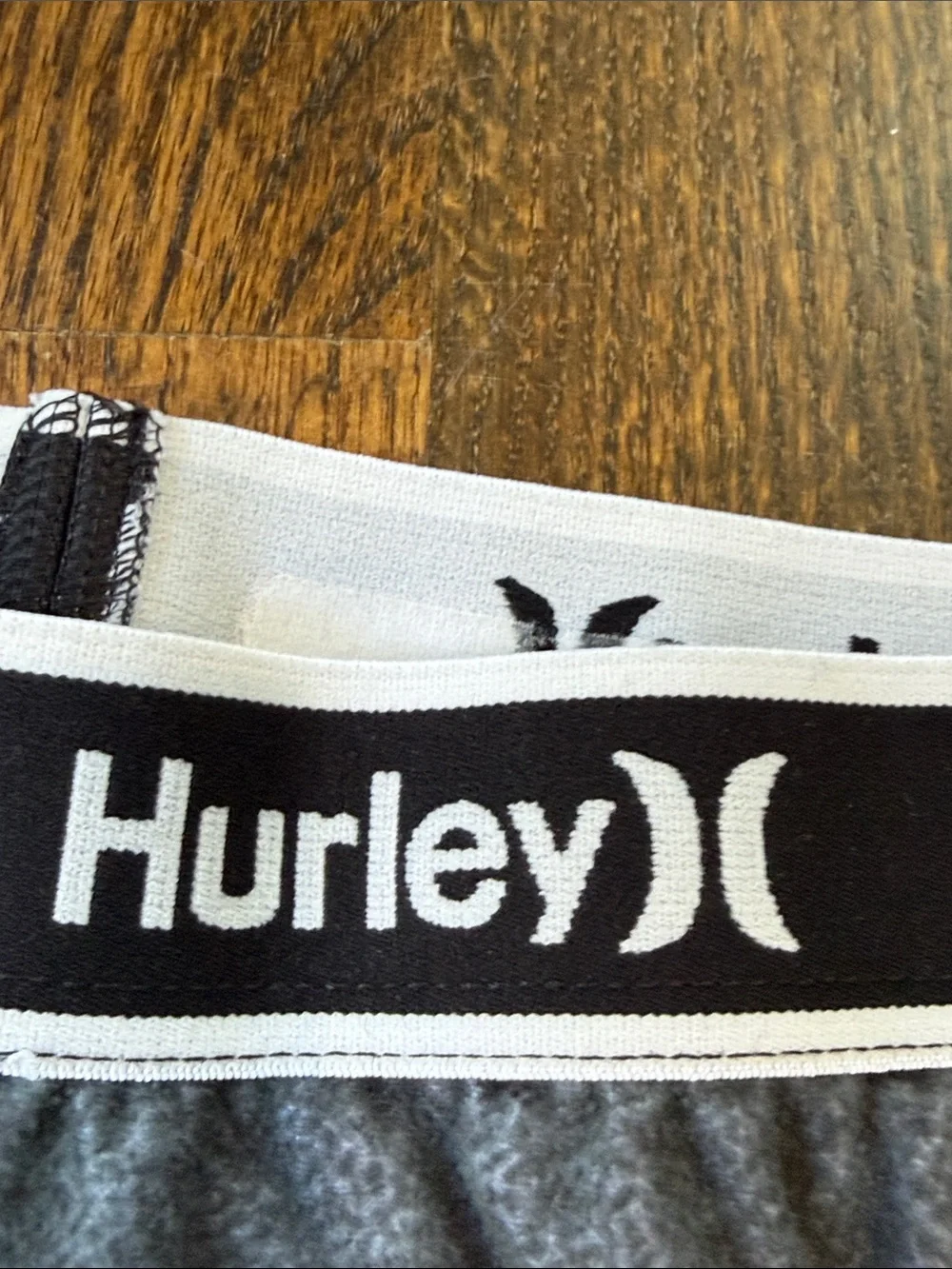 Hurley youth / boys size 12 Gray Lounge Pants with Black and Red Logo Print